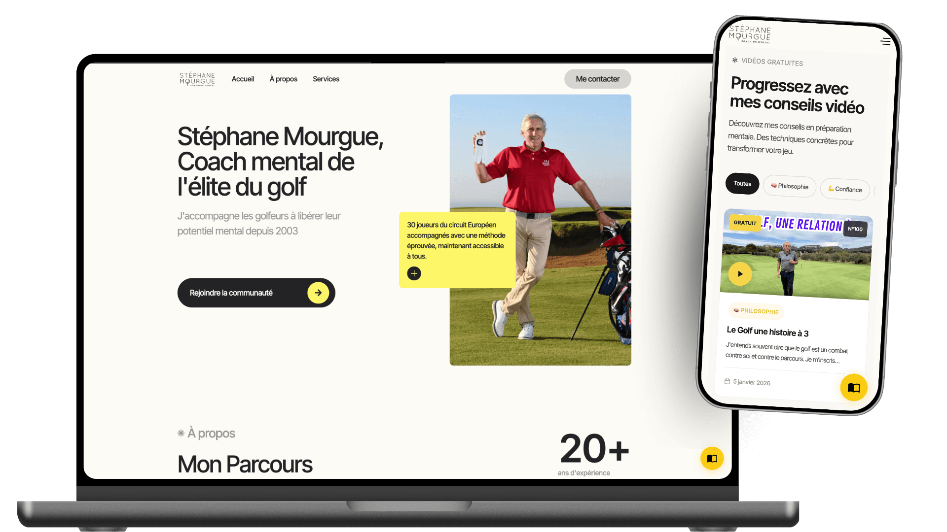 Golf Mentor — Landing