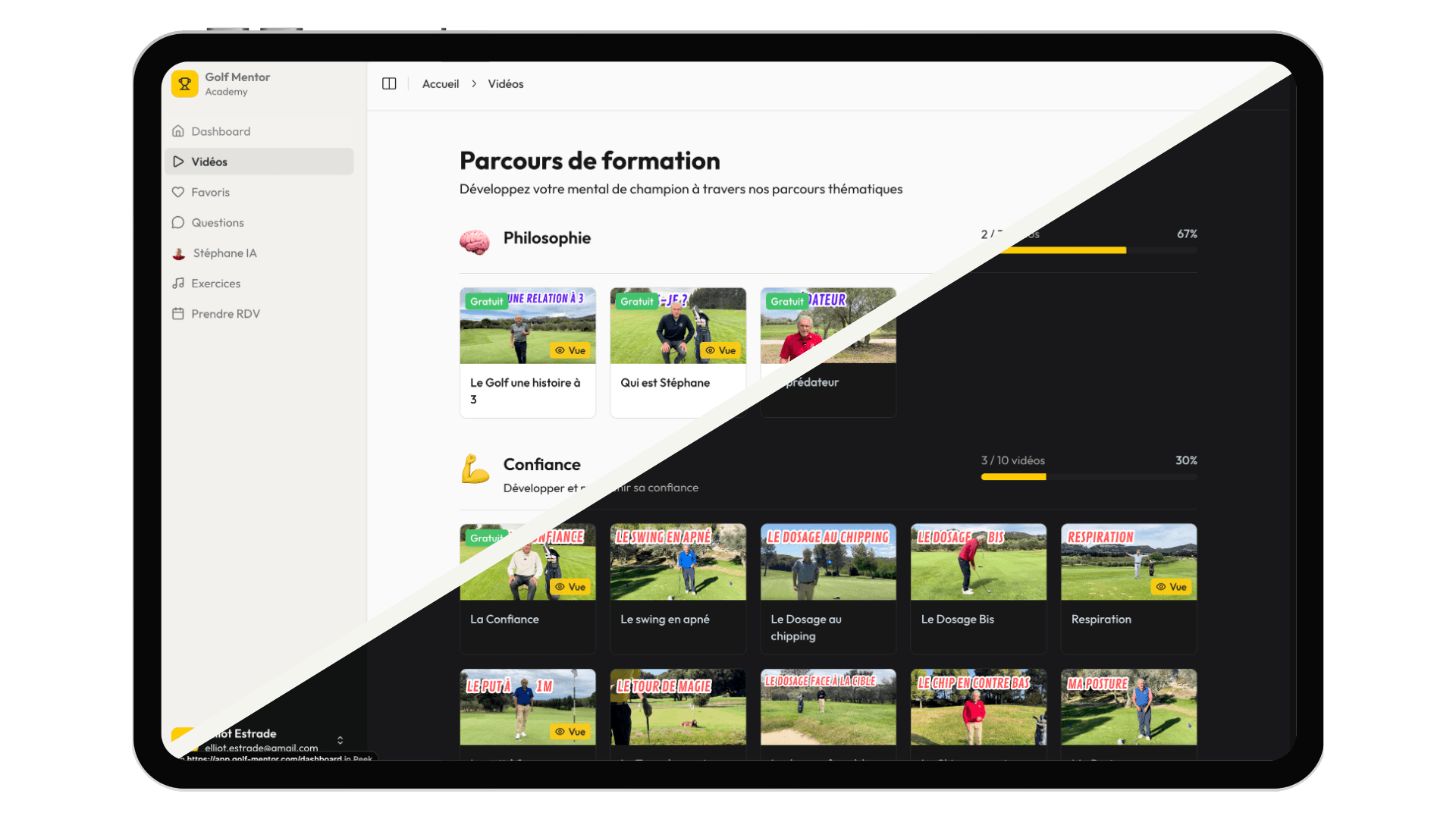 Golf Mentor — SaaS